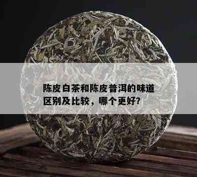 陈皮白茶和陈皮普洱的味道区别及比较，哪个更好？