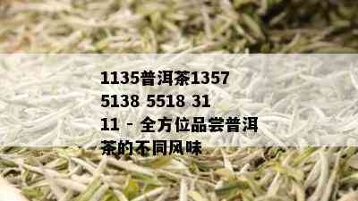 1135普洱茶1357 5138 5518 3111 - 全方位品尝普洱茶的不同风味