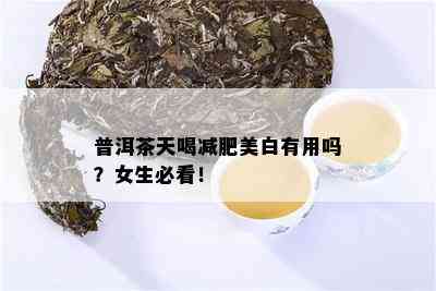 普洱茶天喝减肥美白有用吗？女生必看！