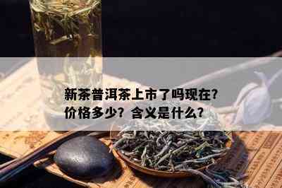 新茶普洱茶上市了吗现在？价格多少？含义是什么？