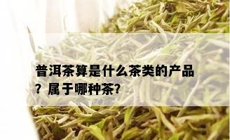 普洱茶算是什么茶类的产品？属于哪种茶？