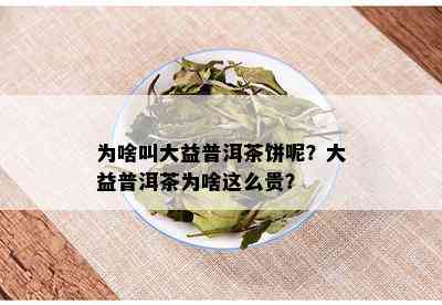 为啥叫大益普洱茶饼呢？大益普洱茶为啥这么贵？