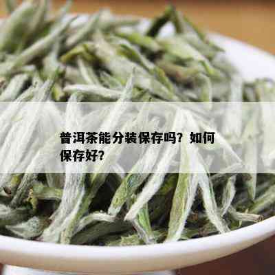 普洱茶能分装保存吗？如何保存好？