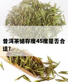 普洱茶储存度45度是否合适？