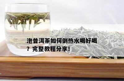 泡普洱茶如何倒热水喝好喝？完整教程分享！