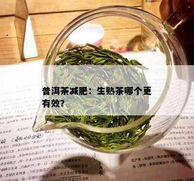 普洱茶减肥：生熟茶哪个更有效？