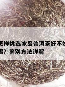 怎样挑选冰岛普洱茶好不好喝？鉴别方法详解