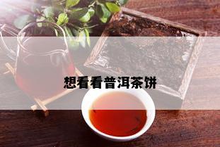 想看看普洱茶饼