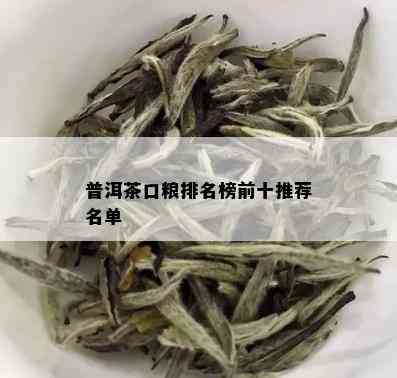 普洱茶口粮排名榜前十推荐名单