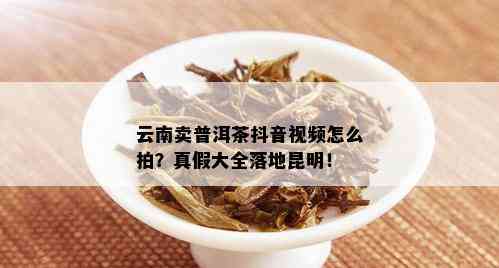 云南卖普洱茶抖音视频怎么拍？真假大全落地昆明！