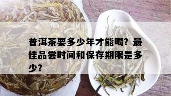 普洱茶要多少年才能喝？更佳品尝时间和保存期限是多少？