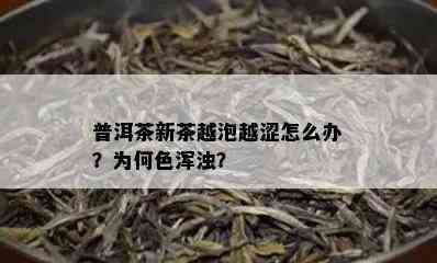 普洱茶新茶越泡越涩怎么办？为何色浑浊？