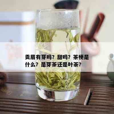 贡眉有芽吗？甜吗？茶梗是什么？是芽茶还是叶茶？