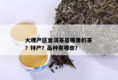 大理产区普洱茶是哪里的茶？特产？品种有哪些？