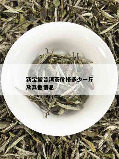 新宝堂普洱茶价格多少一斤及其他信息