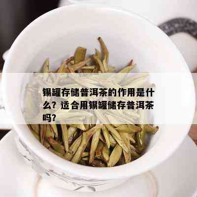 锡罐存储普洱茶的作用是什么？适合用锡罐储存普洱茶吗？