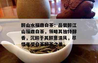 醉山水福鼎白茶：品尝醉江山福鼎白茶，领略其独特醇香，沉醉于其醉意清风，尽情享受白茶醉茶之美。