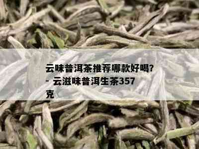 云味普洱茶推荐哪款好喝？- 云滋味普洱生茶357克