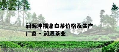 润源坤福鼎白茶价格及生产厂家 - 润源茶业