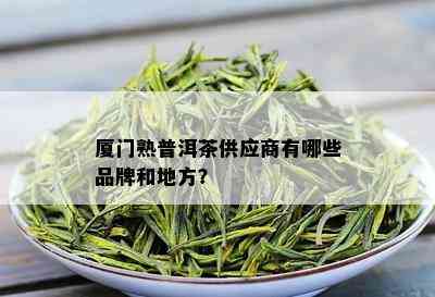 厦门熟普洱茶供应商有哪些品牌和地方？