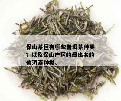 保山茶区有哪些普洱茶种类？以及保山产区的最出名的普洱茶种类。