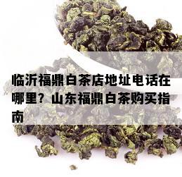 临沂福鼎白茶店地址电话在哪里？山东福鼎白茶购买指南