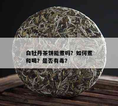 白牡丹茶饼能煮吗？如何煮和喝？是否有？