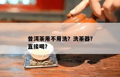 普洱茶用不用洗？洗茶器？直接喝？