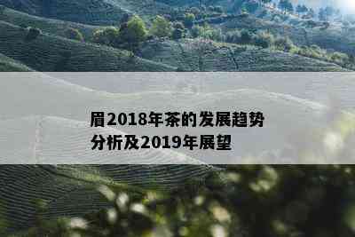 眉2018年茶的发展趋势分析及2019年展望