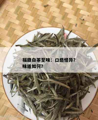 福鼎白茶至味：口感怪异？味道如何？