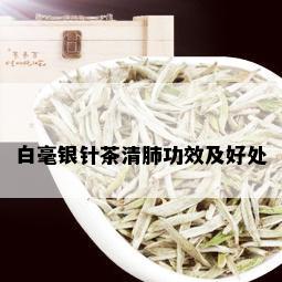 白毫银针茶清肺功效及好处