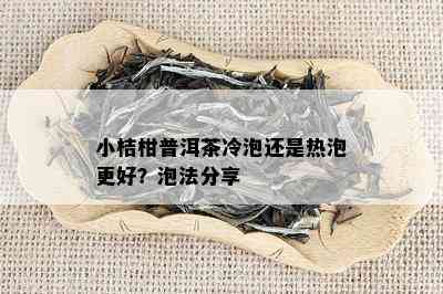 小桔柑普洱茶冷泡还是热泡更好？泡法分享