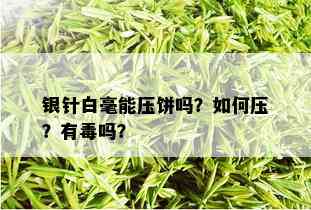 银针白毫能压饼吗？如何压？有吗？