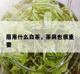 眉用什么白茶，茶具也很重要