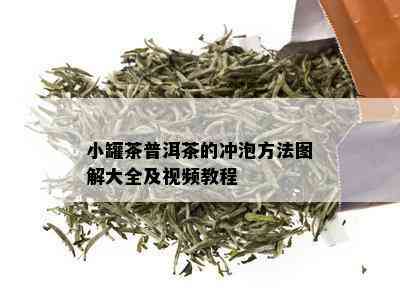 小罐茶普洱茶的冲泡方法图解大全及视频教程