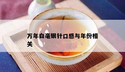 万年白毫银针口感与年份相关