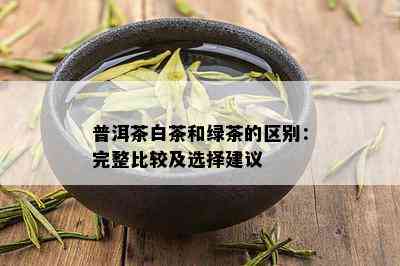 普洱茶白茶和绿茶的区别：完整比较及选择建议