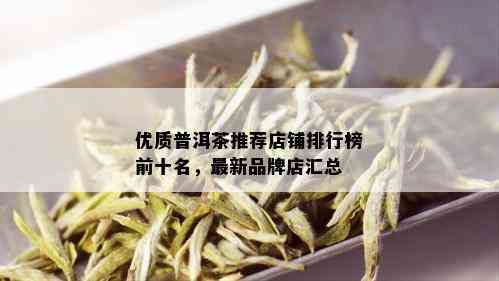 优质普洱茶推荐店铺排行榜前十名，最新品牌店汇总