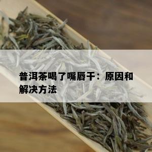 普洱茶喝了嘴唇干：原因和解决方法