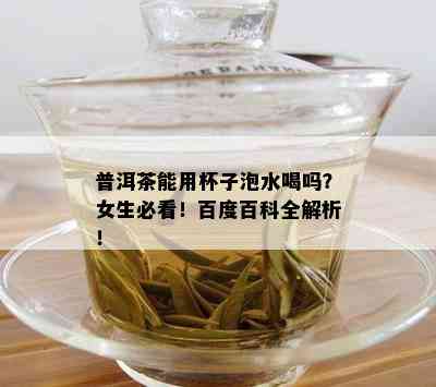 普洱茶能用杯子泡水喝吗？女生必看！百度百科全解析！