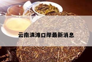 云南滇滩口岸最新消息