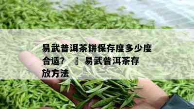 易武普洱茶饼保存度多少度合适？ – 易武普洱茶存放方法