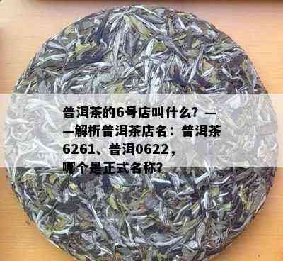 普洱茶的6号店叫什么？——解析普洱茶店名：普洱茶6261、普洱0622，哪个是正式名称？