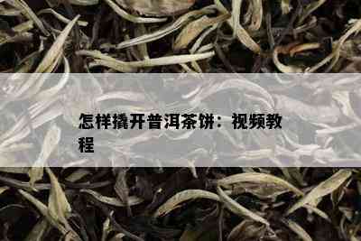 怎样撬开普洱茶饼：视频教程