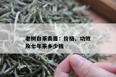 老树白茶贡眉：价格、功效及七年茶乡少钱