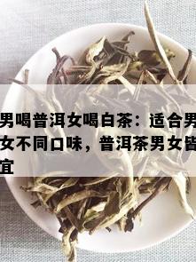 男喝普洱女喝白茶：适合男女不同口味，普洱茶男女皆宜