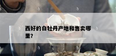 西好的白牡丹产地和售卖哪里？