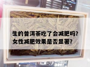 生的普洱茶吃了会减肥吗？女性减肥效果是否显著？