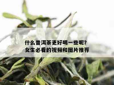 什么普洱茶更好喝一些呢？女生必看的视频和图片推荐