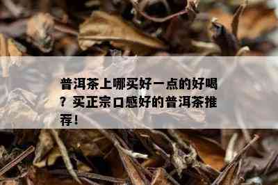 普洱茶上哪买好一点的好喝？买正宗口感好的普洱茶推荐！